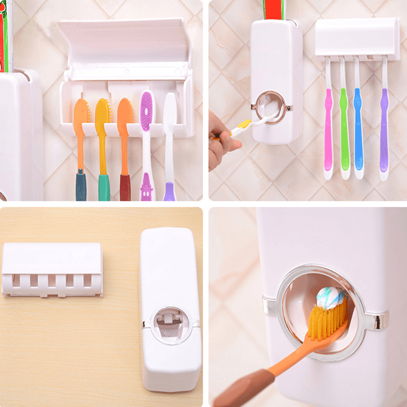 TOOTH PASTE DISPENSER & BRUSH HOLDER - smartishTrend