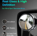 2 Pcs Car Blind Spot Side Mirror Wide-angle 360