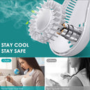 Portable Neck Fan Electric Wireless USB Rechargeable Mini Fan